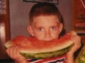 Eating melon